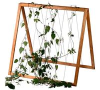 dobar® Enrejado de pepinos para bancal Elevado Kubus 2.0 - Enrejado para el jardín - 78 x 58 x 78 cm - Marrón