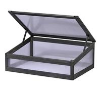 dobar® Envase de Madera para bancal Alto Kubus 2.0 - Jardinera para jardín - 76 x 56 x 20 cm - Antracita