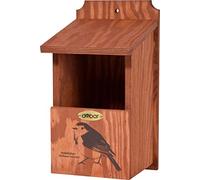dobar® Green Label 22366FSCe - Caja de Nido para maceras semicuevas (Madera, 17 x 18 x 32 cm), Color marrón