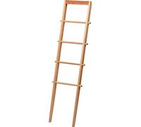 dobar® Green Label 29745FSC - Toallero de Madera Maciza, 4 peldaños, toallero para Toallas de baño y Ropa, Escalera Decorativa para Montaje en Pared, 42 x 4 x 142 cm, Color Natural