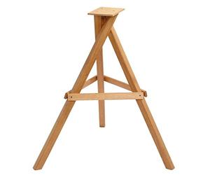 dobar Green Label 46300e - Soporte para comederos de pájaros de Madera de Roble engrasada, trípode Barnizado, 60 x 60 x 90 cm, Color Natural