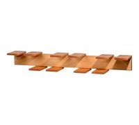 dobar® Green Label - Soporte de Pared para Herramientas de jardín de Madera Maciza, para Herramientas, escobas, 5 Soportes, 96 x 15 x 14 cm