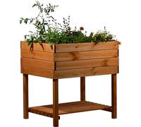 dobar® Jardinera de Madera para jardín de 78 x 58 x 78 cm, Color marrón