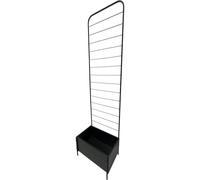 dobar Macetero de Metal XL con Enrejado de Enrejado - Jardinera de Acero con Recubrimiento en Polvo para Plantas trepadoras, Ahorro de Espacio para balcón, terraza y jardín, 50 x 30 x 180 cm, Color