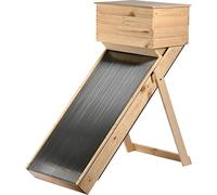 dobar® Secador Solar de pie de Madera para Frutas y Verduras - Gran Armario deshidratador para secar Hierbas - Conservación de Frutas, Verduras, Especias y Plantas medicinales, Natural