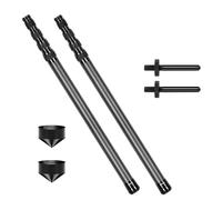 DOBEN Barras telescópicas de Fibra de Carbono para Carpa, 2,1 m Altura Ajustable (57,5-210cm), Ligeras, para Tienda de campaña, Camping, Refugio, toldo, 2 Piezas