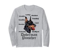Doberman Cualidades, Características & Rasgos de Personalidad Fan Manga Larga