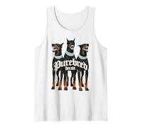 Doberman Dog Vintage Streetwear Urban Hip Hop Metal Rock Y2K Camiseta sin Mangas