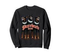 Doberman Dog Vintage Streetwear Urban Hip Hop Metal Rock Y2K Sudadera