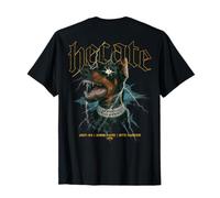Doberman Dog Vintage Streetwear Urban Hip Hop Y2K Back Print Camiseta