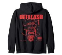 Doberman Dog Vintage Streetwear Urban Hip Hop Y2K Back Print Sudadera con Capucha