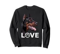 Doberman Love Amante de los Perros Doberman Pinscher Sudadera