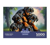 Doberman Pinscher 1000 Piece, Adult Mascota Perro Puzzle, Colorful Skill Game for The Whole Family 70x50cm/1000pcs