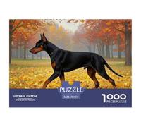 Doberman Pinscher 1000 Pieces Jigsaw Puzzles For Adults EduGatoional Games Stress Relieving Entertainment Exercise The Memory of The Brain for Adults and Kids, Age 12 Years Up 70x50cm/1000pcs