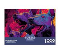 Doberman Pinscher 1000 Puzzle Adulto Rompecabezas DIY, Pasatiempo Creativo, Regalo, Diversión Rompecabezas 1000 Piezas Juego Educativo Desafío Juguetes38x26cm/1000pcs