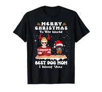 Doberman Pinscher Christmas To The World Best Dog Mom Xmas Camiseta