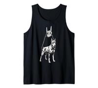Doberman Pinscher Perro Criador Amante Cool Retro Vintage Alt Camiseta sin Mangas