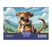 Doberman Pinscher Puzzles 1000 Piezas para Adultos Puzzle Juego for The Whole para Mujeres, Regalos para Hombres Cartón 100% Reciclado Decoración del Hogar 52x38cm/1000pcs