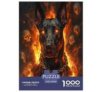 Doberman Puzzle Imposible,desafío para Adultos Entretenimiento Creativo 1000 Piezas Obra De Arte De Juego De para Adultos, Regalos A Partir De 14 Años 70x50cm/1000pcs