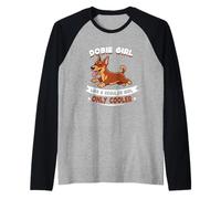 Dobie Girl, como una Chica Normal, Solo más Guay - Dobie Dog Camiseta Manga Raglan