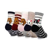 DOBIKULU Calcetines de animales lindos para mujer, calcetines de perro y gato, calcetines divertidos novedosos, regalos de animales para mujeres amantes de perros y gatos, Animal 8, Talla única