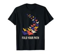 Dobla tu Camino Origami Inspiration Crane Paper Folding Art Camiseta