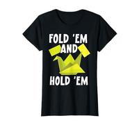 Dobla y sosténgalos Papel Arte Origami Arte Japonés Camiseta