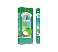 Dobladillo, 6 unidades, 20 g Coco - Caja de seis tubos de 20 gramos - incienso dobladillo