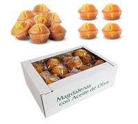 Doblado Torres: Magdalenas Aceite de Oliva- Magdalenas Caseras Dulces para Cada Dia - Disfruta de Nuestras Jugosas Magdalenas en tu Momento de Bolleria Diaria. Envasadas Individualmente 24 unidades