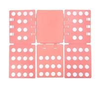 Doblador de ropa en forma de T, Tabla de plástico for doblar ropa, multicolor, tallas for adultos y niños(Pink-1,Adult models)