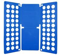 Doblador de ropa en forma de T, Tabla de plástico for doblar ropa, multicolor, tallas for adultos y niños(Blu,Adult models)