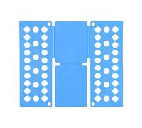 Doblador de ropa en forma de T, Tabla de plástico for doblar ropa, multicolor, tallas for adultos y niños(Blu,Children's)