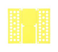 Doblador de ropa en forma de T, Tabla de plástico for doblar ropa, multicolor, tallas for adultos y niños(Giallo,Children's)