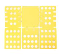 Doblador de ropa en forma de T, Tabla de plástico for doblar ropa, multicolor, tallas for adultos y niños(Yellow-1,Adult models)