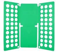Doblador de ropa en forma de T, Tabla de plástico for doblar ropa, multicolor, tallas for adultos y niños(Green,Adult models)
