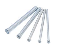 Doblador de tubo de resorte de acero súper elástico, 5 piezas, 5/8 pulgadas, 1/2 pulgadas, 3/8 pulgadas, 5/16 pulgadas, 1/4 pulgadas, PVC, doblado de cables eléctricos, doblador de tubos de resorte de