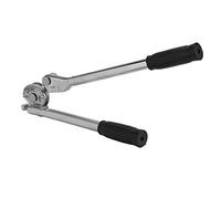 Doblador de tubos manual de 180° para tuberías de cobre, aluminio y acero; herramienta de doblado manual de tubos con escala de ángulos precisa y sin deformación, ideal para (370 mm 3/8 10 mm)