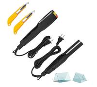 Dobladora de acrílico, máquina dobladora manual de ángulo de arco de plástico de 110 V-240 V, máquina de corte acrílico, herramienta manual dobladora de metal, con 2 ganchos de corte