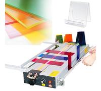 Dobladora de acrílico para PVC y plexiglás, ancho de calentamiento ajustable, ángulo de flexión de hasta 160°, ideal para proyectos de bricolaje, fácil de usar, diseño ligero