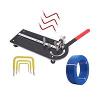 Dobladora de alambre, ergonómica, resistente, portátil, dobladora de alambre de cobre eléctrico, para taller de coche, construcción, garaje, electricista,