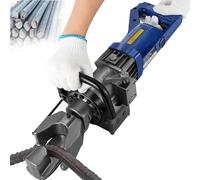 Dobladora de barras de refuerzo hidráulica eléctrica | Dobladora de barras de acero con perno de posicionamiento | 900W | 4 mm-16 mm | Ángulo de flexión: 0°-130° | 5s Rápido Fácil Doblado