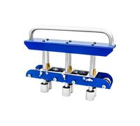 Dobladora de chapa metálica, rodillo borde 3 estaciones for doblado 0 a 90 grados, herramienta for techos metal, for acero, aluminio y cobre, con tijeras hojalatero