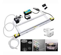 Dobladora de láminas de plástico con control de temperatura ajustable y guía de ángulo para fabricación de PVC acrílico