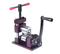 Dobladora de manivela, laminadora manual for joyería, máquina herramienta for dar forma a piezas en bruto, dobladora de metal con espesor ajustable, dobladora de láminas de metal(Purple)