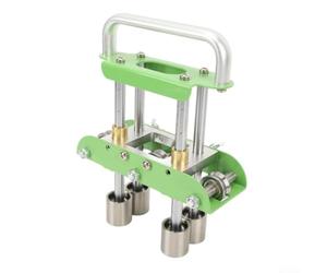 Dobladora de metal, máquina plegable de borde de rodillo de 4 ejes, herramienta de laminación y sujeción de chapa de múltiples estaciones para uso en taller (B)