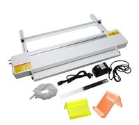 Dobladora de plástico acrílico y PVC de 30/60/125cm, máquina de doblado térmico de láminas acrílicas con ángulo y ancho ajustables de 0-90°, 0-100℃, para plástico de 1-6mm PC ABS PP(60cm)