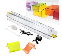 Dobladora de plástico con temperatura y ángulo ajustables, para calentar y dar forma a láminas de PVC, ABS, PP y PC, incluye soporte de soporte y herramienta de calefacción de caja de luz