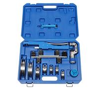 Dobladora de tubo multicapa manual, dobladora de tubo de cobre hasta 90°, dobladoras de tubos de trinquete 7 matrices herramienta doblado 6 a 22mm 1/4"-7/8", para tubos de cobre aluminio y acero con