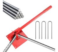 Dobladora de varillas, herramienta de doblado de construcción, mini dobladora manual de barras de acero para de soldadura de garaje, HVAC, cubierta de conductos, aislamiento de sitios de