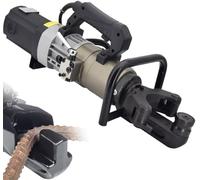 Dobladora hidráulica de barras de acero, 1200 W eléctrica portátil para doblar y alisar barras de refuerzo, dobladora manual para proyectos de construcción y bricolaje
